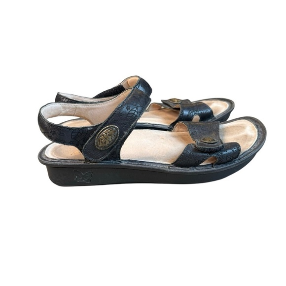 Alegria PG Lite Vienna Sandals Womens 8 US 38 EU Black Leather Slingback VIE-951 - Picture 4 of 7